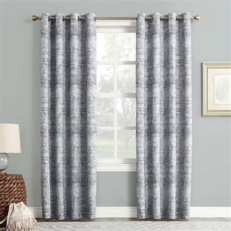 Featuring an abstract paint stroke print design, these Sun Zero Allegory Abstract Painting Blackout Grommet Curtain Panel will become the conversation piece of any living space. . Blackout curtain with grommets